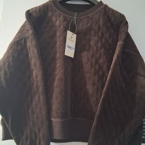 Tuckernuck Chocolate Diamond-Pattern Sweater